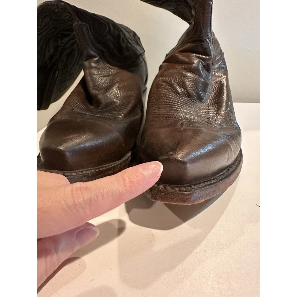1883 Lucchese Mens Western Leather Boots Size 11D Rich Brown N1615 USA
